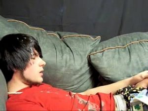 Cute Emo Cam Boy Cums On His Hair And Face