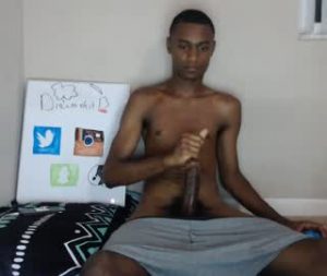 My Black Gay Boy Jerks Off His Hairy Dick On Webcam