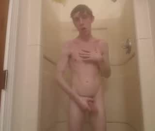 My Slim Emo Gay Cam Boy Mitchell Strokes Himself In The Shower