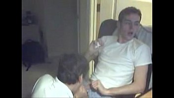 College Boy Gets His Cock Sucked By Roommate