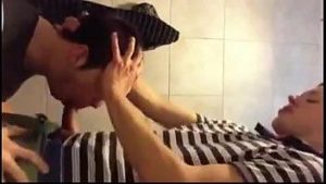 Frat Boy Cams In BF's Mouth After Face Fuck