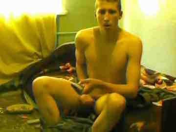 Young Russian Soldier JO On Webcam