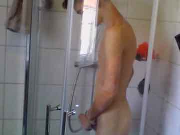 Gorgeous Twink Caught Taking Shower And Masturbating
